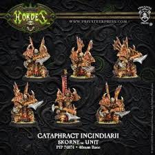 Hordes: Skorne Cataphract Incindiarii Unit (Plastic)