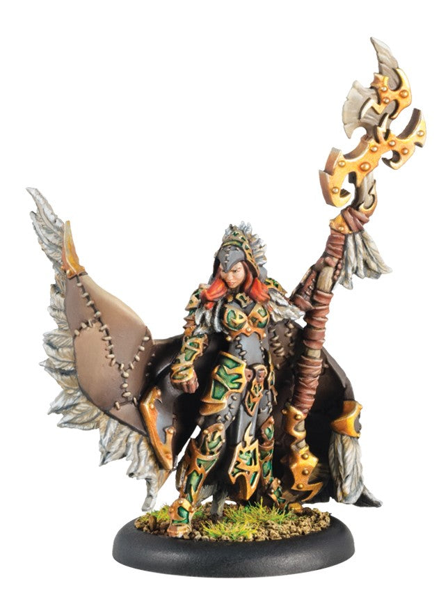 Hordes: Circle Orboros Una the Skyhunter Warlock (White Metal)