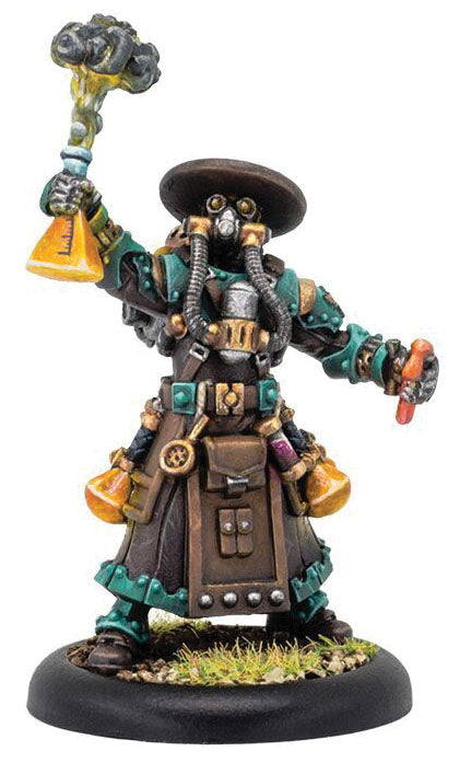 Warmachine: Crucible Guard Aurum Adeptus Syvestro Warcaster (Resin and White Metal)