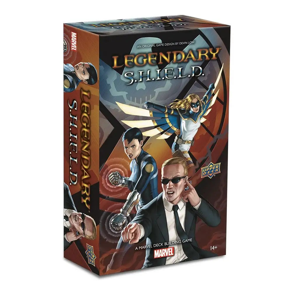 box art with agent coulson, maria hill, and mockingbird
