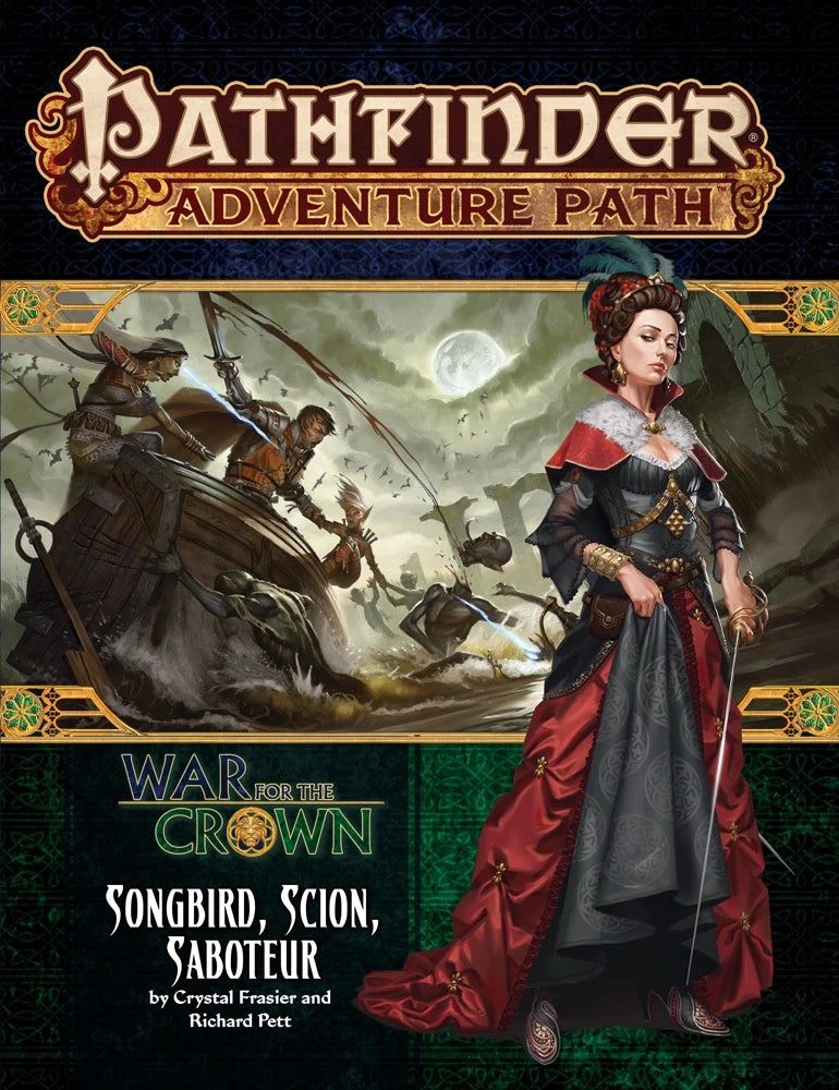 book cover with woman in red and black dress