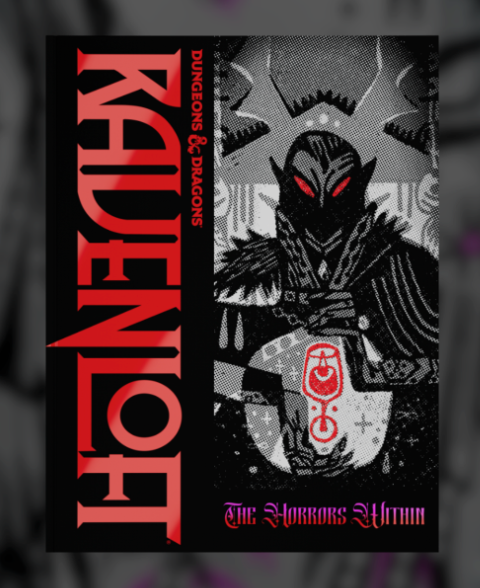 Dungeons & Dragons Ravenloft book cover with a dark-themed illustration of a creature.
