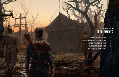 Characters at a run-down shack