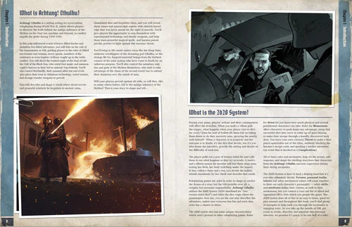 Book or magazine page with text and images of a person in a car and a fire scene.