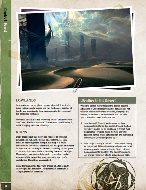 Game art and descriptions