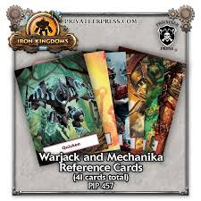 Iron Kingdoms: Warjack & Mechanika Reference Card Deck