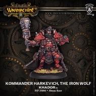 Warmachine: Khador Kommander Karkevich The Iron Wolf Warcaster (White Metal)