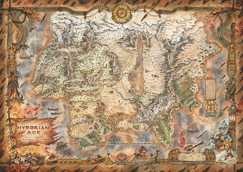 Conan Barbarian #1 Cover G Wrap Hyborian Age Map (Mature)