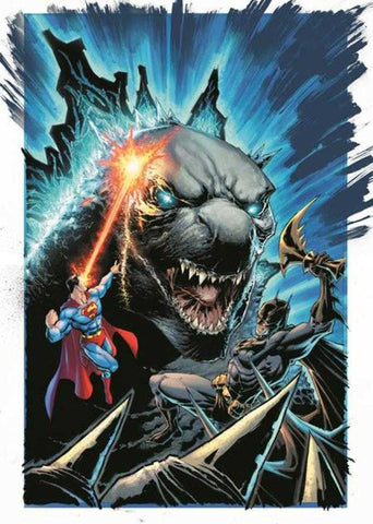 Justice League vs Godzilla vs Kong #4 (Of 7) Cover C Whilce Portacio Godzilla Card Stock Variant