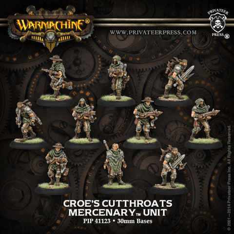 Warmachine: Mercenaries Croes Cutthroats Character Unit (White Metal)