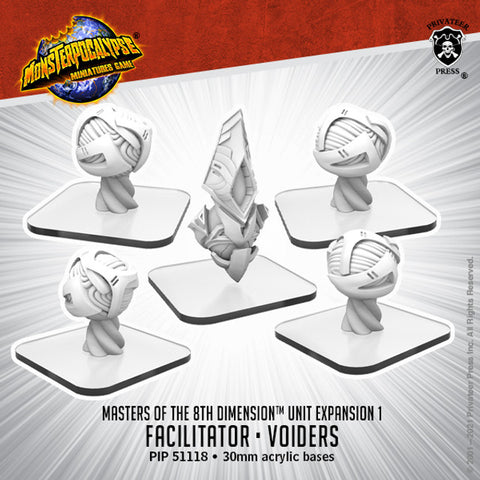 Monsterpocalypse: Masters of the 8th Dimension Voiders and Facilitator Unit (Resin/Metal)