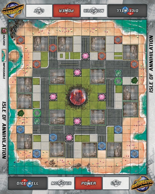 Monsterpocalypse: Obliteration Boulevard Fabric Playmat (Neoprene)