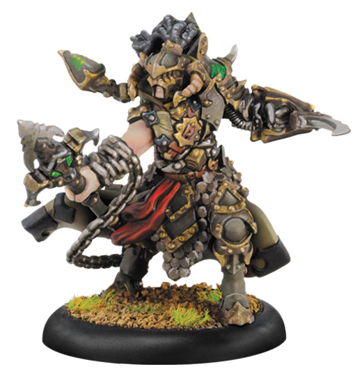 Warmachine: Cryx Captain Aiakos Warcaster (White Metal)