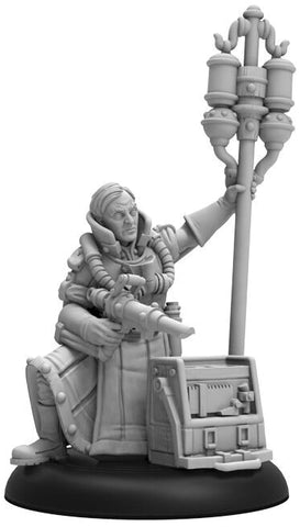 Warmachine: Crucible Guard Doctor Adolpheus Morely Character Solo (Resin and White Metal)