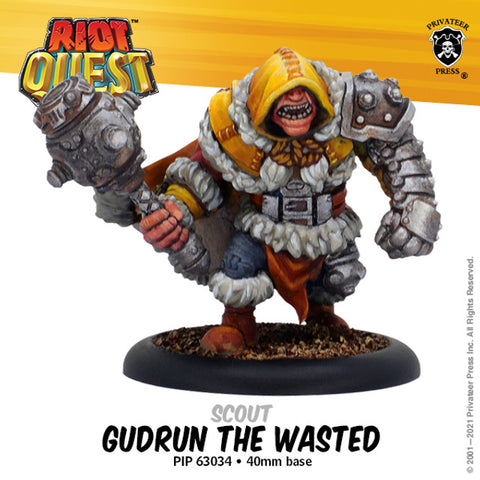 Riot Quest: Gudrun the Wasted Fighter (Resin/Metal)