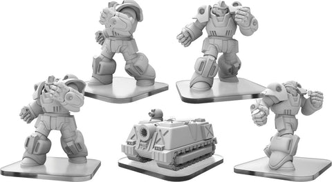 Monsterpocalypse: G.U.A.R.D. Exo-Armors & MR-Tank Units (Resin and White Metal)