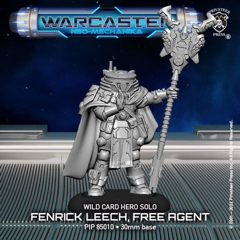 Warcaster: Wild Card Fenrik Leech Free Agent Hero (Metal)