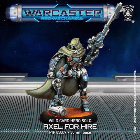 Warcaster: Wild Card Axel for Hire Hero (Metal)