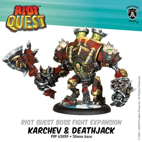 Riot Quest: Karchev & Deathjack Malignant Fusion Boss Fight Expansion (Resin/Metal)