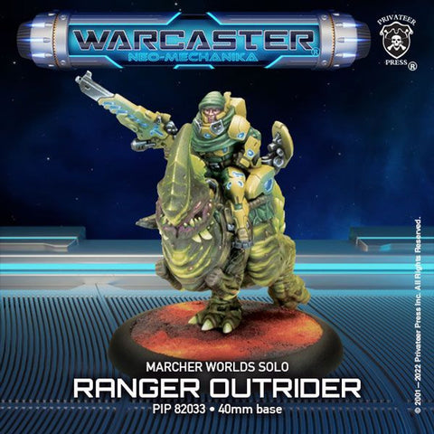 Warcaster: Ranger Outrider Marcher Worlds Solo (resin/metalWarcaster)