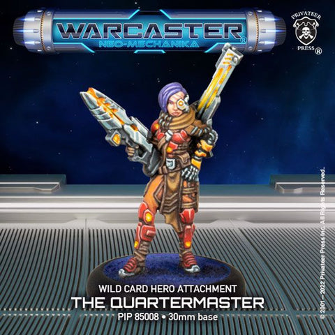 Warcaster: Wild Card The Quartermaster Hero Attachment (Metal)